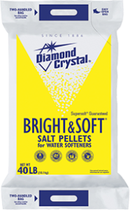 DIAMOND CRYSTAL® BRIGHT AND SOFT WATER SOFTENER SALT PELLETS